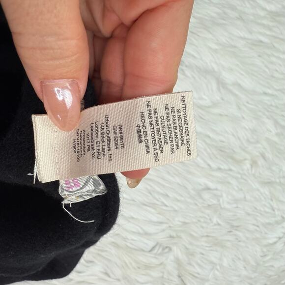 Free People Margot Slouchy Beret Black Wool OS - Picture 16 of 16